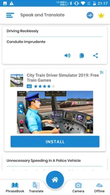 Speak and translate android App screenshot 0
