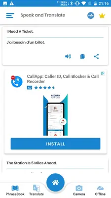 Speak and translate android App screenshot 3